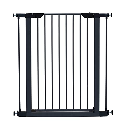 MidWest Homes for Pets 39' High Walk-thru Steel Pet Gate, 29' - 38' Wide in Textured Graphite