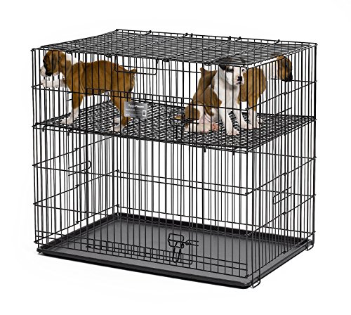 MidWest Homes for Pets Homes Puppy Playpen Crate - 224-05 Grid & Pan Included