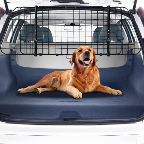 MOLPHIT Adjustable Dog Car Barrier for SUVs, Vehicles, and Cars - Heavy-Duty Wire Mesh Pet Divider with Universal Fit - Keep Your Pet Safe and Secure on The Road