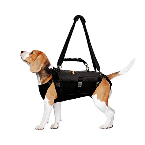 NeoAlly Sturdy Dog Lift Harness Full Body Support & Mobility Aids System - 5-in-1 Lifting Support, Carry Sling, Vest Harness, Back Brace, and Anxiety Vest - Endorsed by Shark Tank (Small)