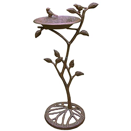 Oakland Living Meadow Bird Bath, Antique Bronze