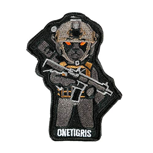 OneTigris K9 Patch Dog Morale Patch for Vest Harness Collar Leash (Black Labrador)