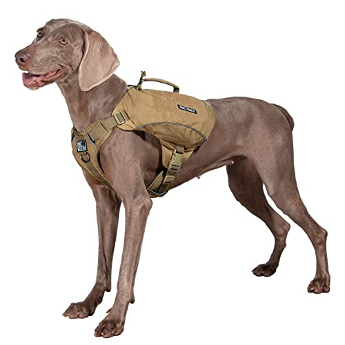 OneTigris Y-Shaped Dog Backpack No Pull CAMLUS Dog Saddle Bag with D-Rings, Lightweight Dog Pack Hiking Gear for Dogs Hunting Camping Travel