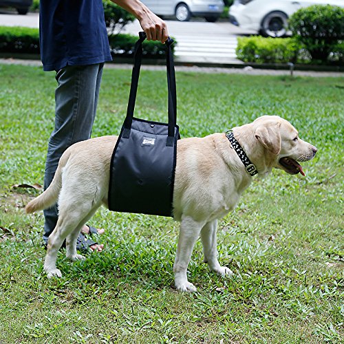 opsient Portable Dog Sling for Back Legs Hip Support Harness to Help Lift Rear for Canine Aid Cruciate Ligament Rehabilitation for Small Medium & Large Dogs Hind Leg Support