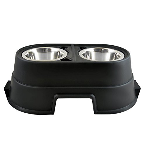 OurPets Comfort Diner Elevated Dog Food Dish (Raised Dog Bowls Available in 4 inches, 8 inches and 12 inches for Large Dogs, Medium Dogs and Small Dogs), 8-inch