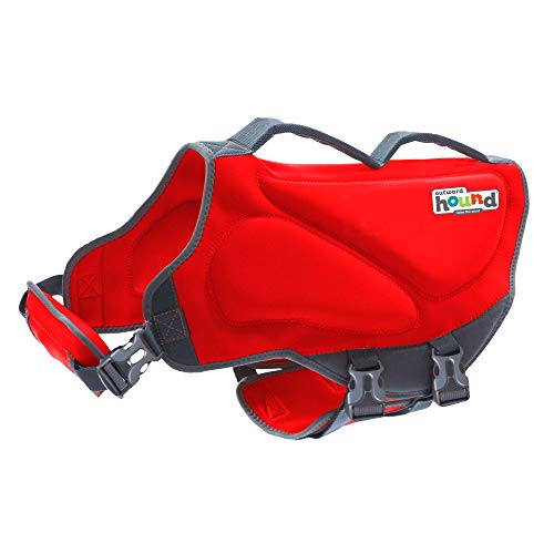 Outward Hound Dawson Swim Red Dog Life Jacket, XL