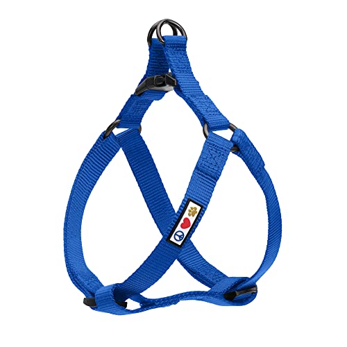 Pawtitas Solid Color Step in Dog Harness Vest Harness Dog Training Walking of Your Puppy Harness Extra Small Dog Harness Blue Dog Harness
