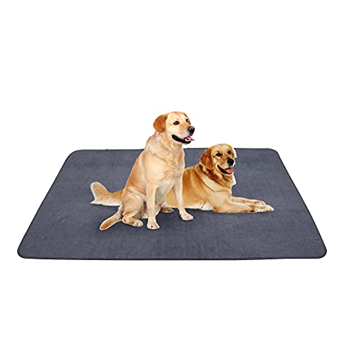 peepeego Upgrade Non-Slip Dog Pads Extra Large 72" x 72", Washable Puppy Pads with Fast Absorbent, Reusable, Waterproof for Training, Travel, Whelping, Housebreaking, Incontinence, for Playpen, Crate