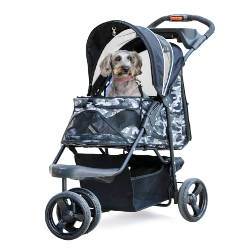 Petique Pet Stroller, Black Camo, One Size, Model Number: ST01040103