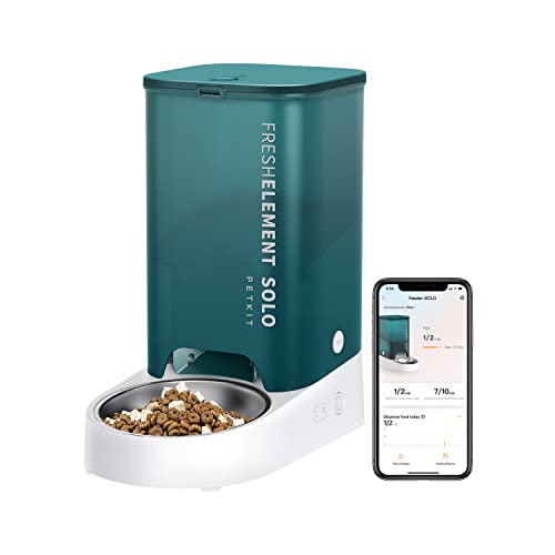 PETKIT Automatic WiFi Cat Feeder, APP Control for Remote Feeding & Monitor, Schedule Up to 10 Meals Per Day, 304 Stainless Steel & Advanced Fresh Lock Technology, Cats/Dogs Up to 15 Days of Feeding