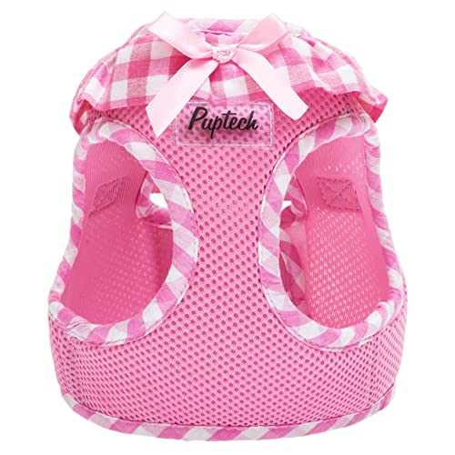 PUPTECK Small Dog Harness No Pull Step-in Soft Mesh Puppy Padded Pet Vest Harnesses for Girl Cats Small Dogs