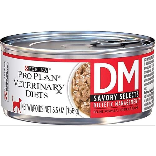 Purina DM Dietetic Management Savory Selects Canned Cat Food 24/5.5 oz