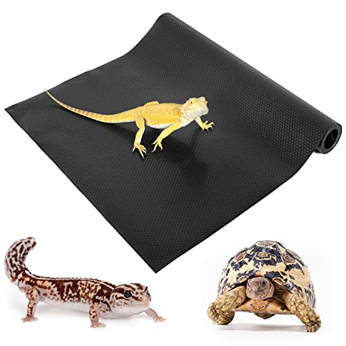 REPTIZOO Reptile Substrate Mat Terrarium Carpet, 118" x 17.3" Non-Adhesive Reptile Terrarium Bedding Substrate Liner, Reptile Tank Accessories for Bearded Dragon,Leopard Gecko,Lizard,Tortoise