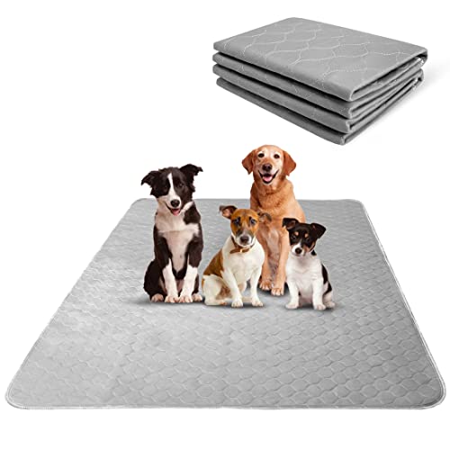 Reusable Dog Pee Pads Extra Large 48" x 60", Waterproof Pet Pad Super Absorbent Dog Playpen Pad Mat with Non-Slip Bottom for Puppy Training, Whelping, Playpen, Housebreaking (1 Pack)