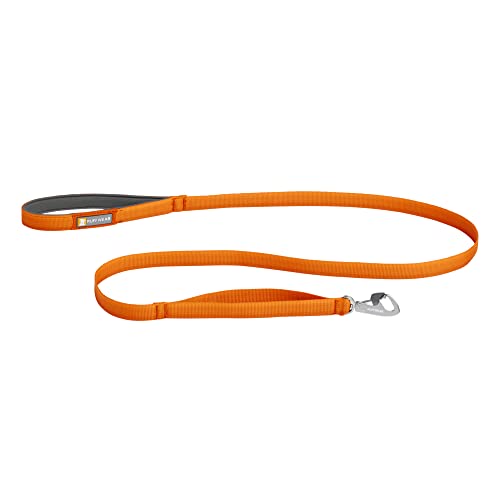 Ruffwear, Front Range Dog Leash, 5 ft Lead with Padded Handle for Everyday Walking, Campfire Orange