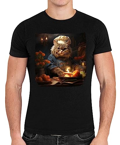 Russian Blue Cat Chef Hot Chicken Pot Pie Baking T-Shirt