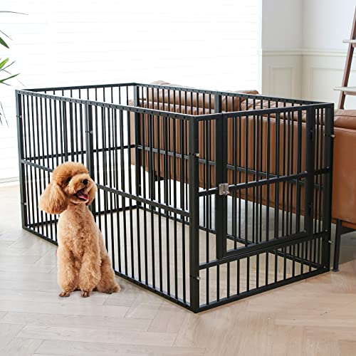 RYPetmia Dog Playpen 31.5" Height Puppy Pen,Heavy Duty 31"- 63" Inch Extendable, Safe and Sturdy Dog pens, Easy Assemble for Outdoor Indoor pet playpen