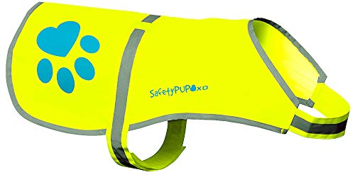 SafetyPUP XD Urban Dog Reflective Vest. Our Fluorescent Hi-Visibility Dog Jacket in Multi-Colors Helps to Safeguard Your PUP in The Outdoors On and Off Leash Medium