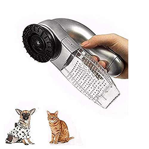 SANZH ONEAM Art Dog Cat Pet Hair Fur Remover,Puppy Electric Hair Shedding Grooming Brush Comb Remover Unload Vacuum Cleaner Trimmer Shedding Tool