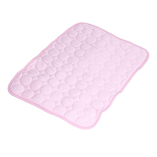 Shanrya Cooling Pads, Keep Cool in Summe Cooling Dog Bed Easy to Clean for Floors(Pink, L(70 * 55cm))