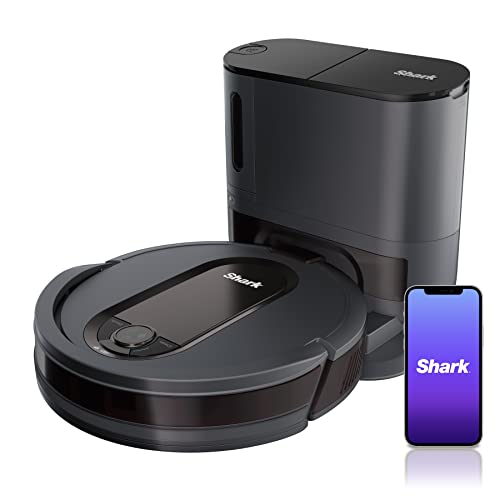 Shark EZ Robot Vacuum RV912S with Self-Empty Base, Bagless, WiFi - Dark Gray (Renewed)