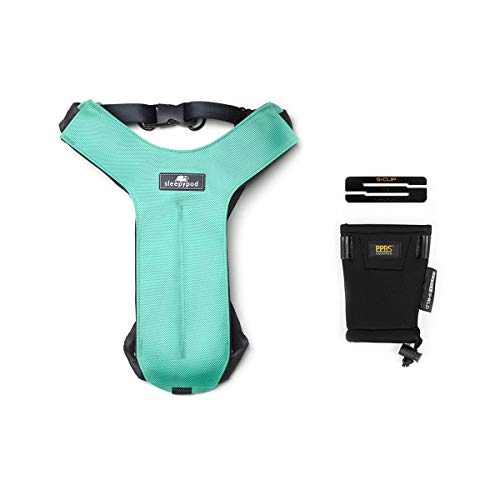 Sleepypod Clickit Sport Bundle Edition - Safest Dog Travel Harness (Medium, Robin Egg Blue)