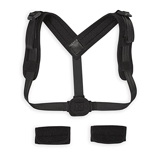 SPRI Posture Corrector - Posture Support Brace for Women and Men - Back Straightener Harness with Adjustable Loop Straps - for Upper Back Support for Neck and Shoulder Pain Relief