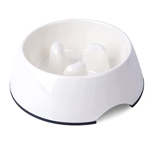 SUPERDESIGN Dog Slow Feeder Bowl 1 Cup Slow Feeding Dog Cat Bowls Slow Down Dog Bowl for Small Medium Breed Fun Feeder Slow Bowl Gulping Puppy Slow Feeder Bowl for Dry Wet Raw Food Non-Slip