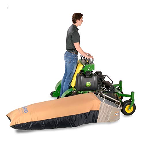 TerraKing 12 Cu. Ft. Commercial Leaf Bag - For Grass Catchers – Stand-On Lawnmowers - Heavy Duty Material – Nylon Bottom - Fast & Easy Leaf Collection [ST95085]