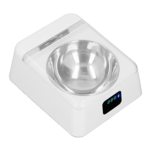 Tnfeeon Open Lid Pet Feeder, Automatic Smart Cat Feeder Bowl Toxic Free Prevent Slip IR Induction for Small Pet