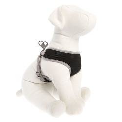 TOP PAW Black & Gray Mesh Dog Harness~X~Small~