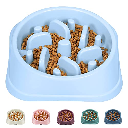 UPSKY Slow Feeder Bowls Anti-Slip Puzzle Interactive Bloat Stop Bowl Anti-Choking Dog Bowl for Small and Medium Dogs (15-50 lbs).