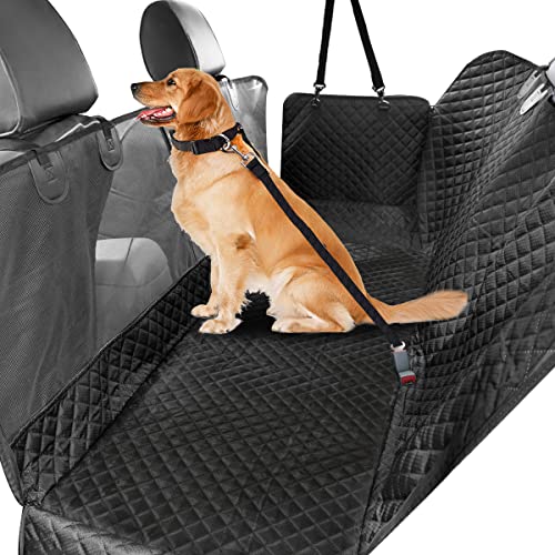 Vailge Dog Car Hammock Seat Cover Waterproof, 600D Oxford Dog Seat Cover with Mesh Window Stain Resistant Car Seat Cover for Dogs Scratch Proof Pet Seat Cover for SUVs Trucks,X-Large