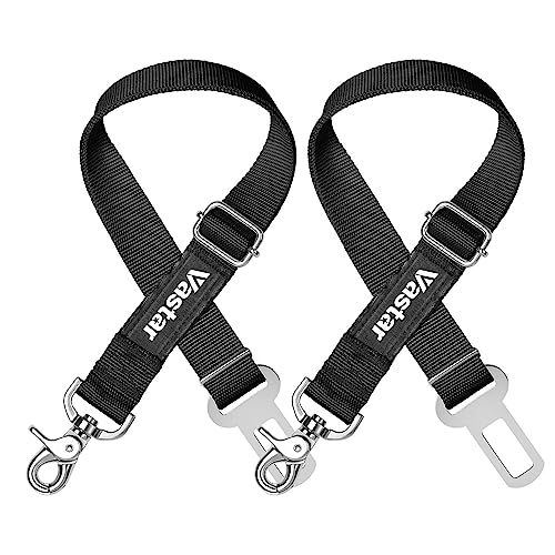 Vastar 2 Packs Adjustable Pet Dog Cat Car Seat Belt Safety Leash Vehicle Seatbelt Harness