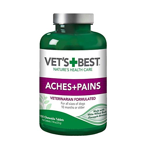 Vet’s Best Aches + Pains Dog Supplement - Vet Formulated for Dog Occasional Discomfort and Hip and Joint Support - 150 Count (Pack of 1)