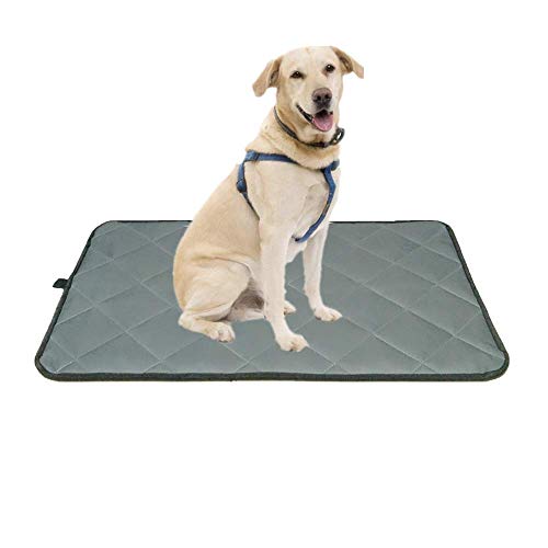 VOLUKA Dog Crate Bed Mat - Washable Kennel Pad, Anti - Slip Dog Crate Pad is Perfect for Dog Bed,Crate and Kennel, Grey (18Wx29L)