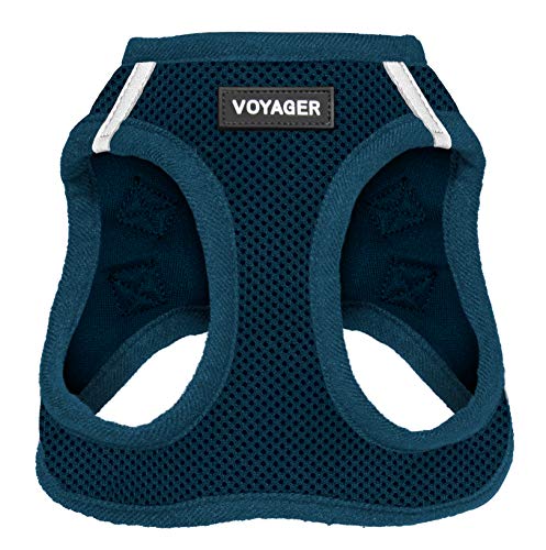 Voyager Step-in Air Dog Harness - All Weather Mesh Step in Vest Harness for Small and Medium Dogs by Best Pet Supplies - Harness (Blue), XX-Small