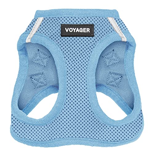 Voyager Step-in Air Dog Harness - All Weather Mesh Step in Vest Harness for Small and Medium Dogs by Best Pet Supplies - Harness (Baby Blue), Medium