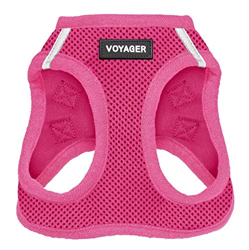 Voyager Step-In Air Dog Harness - All Weather Mesh Step in Vest Harness for Small and Medium Dogs by Best Pet Supplies - Harness (Fuchsia), XX-Small