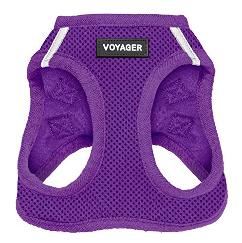 Voyager Step-in Air Dog Harness - All Weather Mesh Step in Vest Harness for Small and Medium Dogs by Best Pet Supplies - Harness (Purple), Small