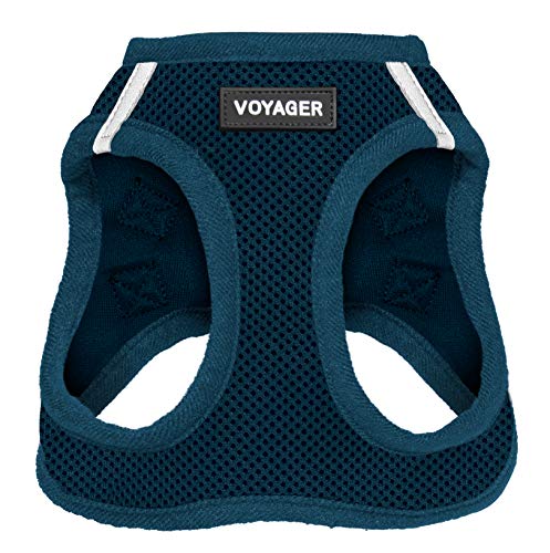 Voyager Step-in Air Dog Harness - All Weather Mesh Step in Vest Harness for Small and Medium Dogs by Best Pet Supplies - Harness (Blue), X-Small