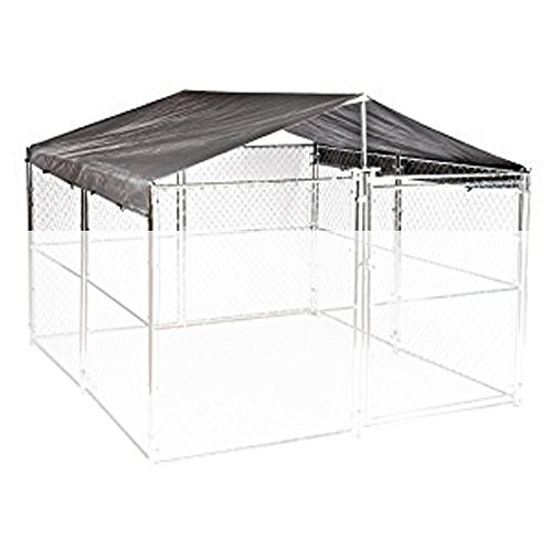 WeatherGuard Universal Extra Large All Season Waterproof Dog Kennel Cover & Roof - For ALL 10ft. X 10ft. Outdoor Cages and Pens