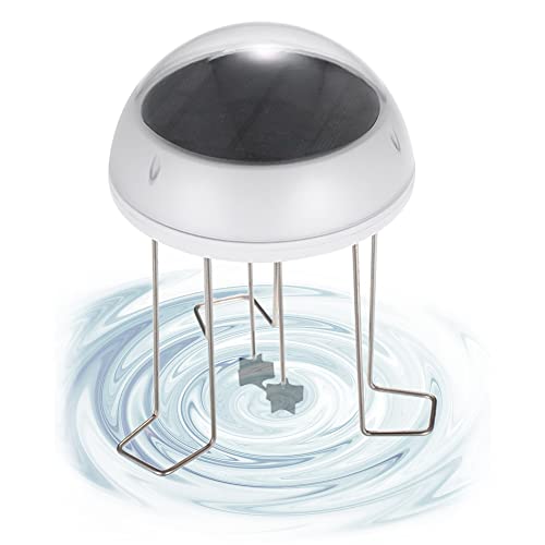 WEIRUO Solar Water Wiggler for Bird Bath Solar Powered Water Agitator with Battery Backup