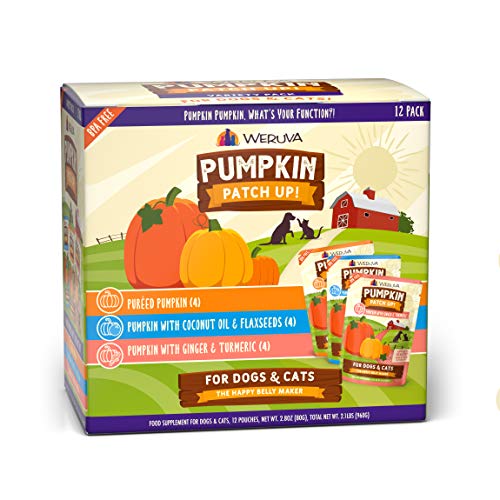 Weruva Pumpkin Patch Up!, Pumpkin Pumpkin, What's Your Function? Variety Pack for Dogs & Cats, 2.8oz Pouch (Pack of 12)
