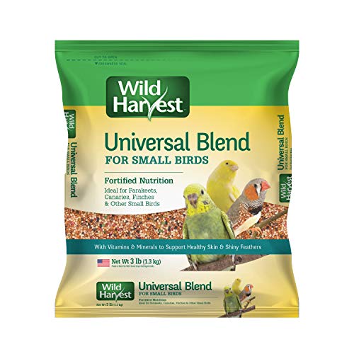 Wild Harvest Bird Seed Collection: Daily Blends and Advanced Nutrition for Parakeet, Canaries, Finches, Cockatiel, Parrots and More. 3 Pound (Pack of 1)