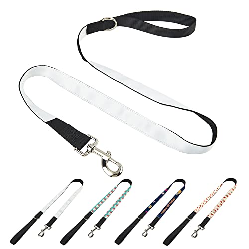 WindMage 5 Packs Custom Sublimation Dog Leash Blank Plain Personalized for Small, Medium and Large Dogs 4/5/6 FT, 3/4 Inch 1 Inch Wide (5FT, 1’’Wide)