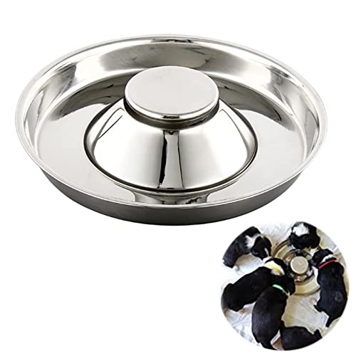 Yudansi Stainless Steel Puppy Weaning Bowls,Cat Bowls for Food Water, Puppy Feeder Bowl Whelping Dishes,Litter Feeding Bowls for Multiple Puppies Cats Eating at Same Time for Small Medium Large Dogs