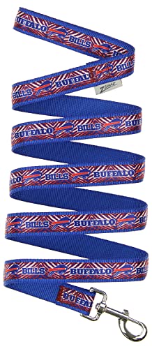 Zubaz NFL Team Pet Leash for Dogs & Cats, Buffalo Bills, Large