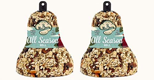 2-Pack of Mr. Bird All Season Fruit & Nut Wild Bird Seed Bell 14 oz.