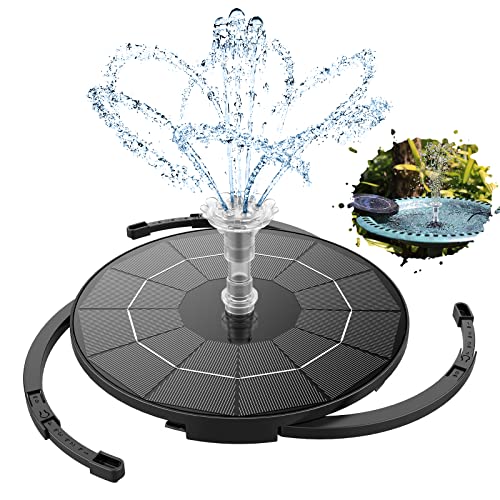 AISITIN Solar Fountain 3.5 W with 12 Nozzles Solar Pump Outdoor Pond for Bird Bath Aquarium Pond Garden Fountain